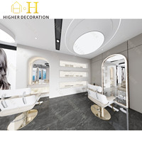 Étagère de présentation moderne pour spa, armoire de rangement pour salon de beauté, comptoir de réception pour salon