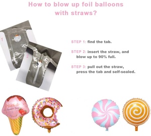 Décorations d'<span class=keywords><strong>anniversaire</strong></span>, ballons, donuts, fournitures pour fête d'<span class=keywords><strong>anniversaire</strong></span>, glaces, bonbons, ballons, ballons de fête d'<span class=keywords><strong>anniversaire</strong></span> « Grow up Donut », décoration de fête d'<span class=keywords><strong>anniversaire</strong></span> - Product Image 2