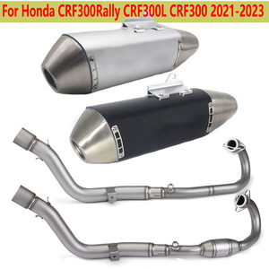 Sistema de Escape Completo para Motocicleta, Silenciador, Tubo de Escape, Escape Slip-on para Honda CRF300Rally <span class=keywords><strong>CRF300L</strong></span> CRF300 2021 2022 <span class=keywords><strong>2023</strong></span> - Product Image 2