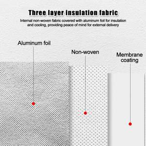 Sacs isothermes réutilisables en aluminium non tissé avec compartiment, pour la vente en gros - Product Image 5