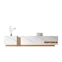 Escritorio Comercial de Madera Personalizado de Alta Calidad para Oficina, Hotel, Tienda de Ropa, Boutique, Recepción de Oficina, Escritorio de Recepción Moderno