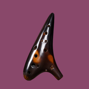 Ocarina de Cerámica de 12 Orificios en Do Alto, Flauta Ocarina AC de Afinación Estable para Entrenamiento Musical Escolar, Instrumento Musical - Product Image 6