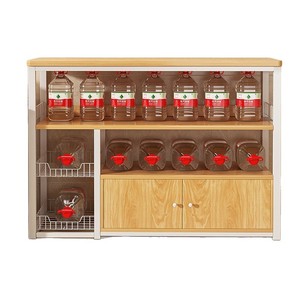 New kitchen storage rack, multi-layer floor-<b>standing</b> cabinet for pots, <b>pans</b>, and condiments, multi-functional storage cabinet. - Product Image 5