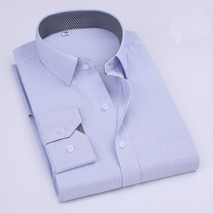 Camicia da <span class=keywords><strong>uomo</strong></span> di marca camicia sociale tinta unita camicia Casual di base da <span class=keywords><strong>uomo</strong></span> colletto rialzato Top <span class=keywords><strong>abbigliamento</strong></span> <span class=keywords><strong>Slim</strong></span> <span class=keywords><strong>Fit</strong></span> - Product Image 2