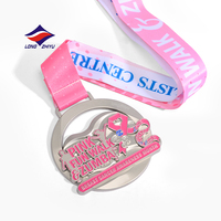 Longzhiyu, 20 Años de Experiencia como Fabricante, Medalla de Maratón Plateada, Fundición de Medallas Deportivas de Metal Personalizadas con su Logotipo