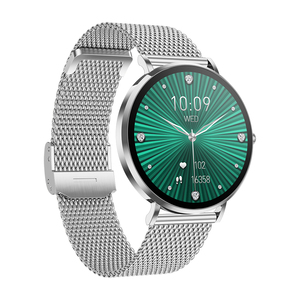 นาฬิกาอัจฉริยะแฟชั่นคลาสสิกสำหรับผู้หญิง1.32นิ้ว AMOLED 6.5มม. นาฬิกาโลหะบางพิเศษนาฬิกาอัจฉริยะ T8Pro Ip67ร่างกาย - Product Image 6