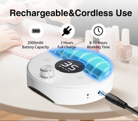 Lime à ongles électrique rechargeable puissante personnalisable OEM/ODM, 35 000 tr/min, machine de manucure professionnelle pour le retrait du gel