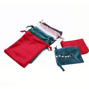 Sac à cordon en velours haut de gamme, sac cadeau au toucher doux, 20x25cm, pochette recyclable pour l'emballage de lunettes, bijoux et accessoires de luxe - Product Image 4