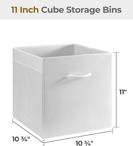 Khá Trắng Cube hộp lưu trữ cho quần áo và đồ lặt vặt gấp bin - Product Image 2