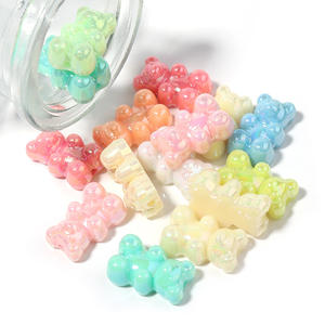 Macarrón acrílico de alta calidad galvanizado AB Color agujero Vertical dibujos animados lindo cuenta DIY materiales hechos a mano fabricación de joyas - Product Image 2