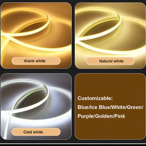 110V COB <span class=keywords><strong>LED</strong></span>-Streifen 220V 288 LEDs IP65 Steckbare COB <span class=keywords><strong>LED</strong></span>-Streifen Flexibles PVC-Band Outdoor <span class=keywords><strong>LED</strong></span>-Lichtband für Zuhause Wohnzimmer - Product Image 2