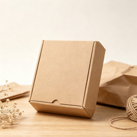 Expédition immédiate : boîtes d'expédition en carton ondulé kraft 10x10x2 pouces, épaisseur 2 mm, design gaufré, matériaux recyclés