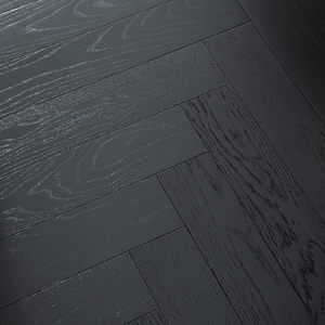 Parquet contrecollé AVANTIMORA CE en chêne blanc brossé multicouche, grade ABC, anti-rayures, système clic, 16 mm, motif chevrons, pour hôtel - Product Image 2