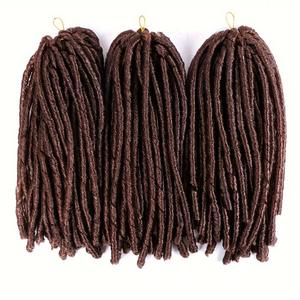 Extensions de cheveux 14 pouces Cabelo Nina Softex en fibre haute température non inflammable, double trame, 3X Pauqre Soft Dread - Product Image 2