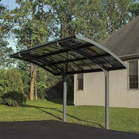 Kit de carport double en métal et aluminium pour voiture