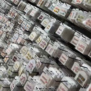 <span class=keywords><strong>Uñas</strong></span> Postizas Acrílicas Hechas a Mano con Diseño Aleatorio al por Mayor, 10 Piezas/Juego, <span class=keywords><strong>Uñas</strong></span> Postizas <span class=keywords><strong>Cortas</strong></span> con Efecto Ojo de Gato, con Kits de Herramientas Gratis - Product Image 6