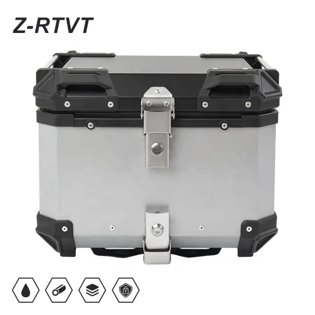 motorcycle metal box Maxi-Scooter motor plain 45L motorbike trunk aluminium alloy tail box baggage luggage accessories parts