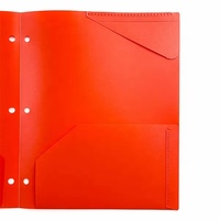 Offre Spéciale : Classeurs Multicolores à Double Poche Style Américain en PP avec Clip pour Bureau et Études