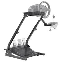 Support de levier de vitesse de direction de course en aluminium G920 Marques grand public Support de roue compatible non inclus Pédales de volant de course