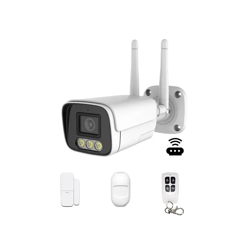 Tuya — caméra de surveillance extérieure IP Wifi hd 2MP/433 MHZ, (Dhua), dispositif de sécurité sans fil, avec Audio, détection humaine, alarme et système infrarouge