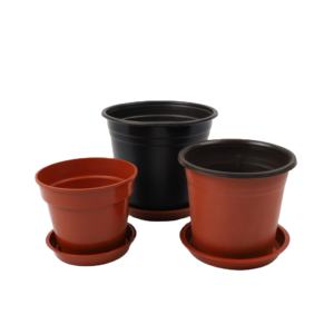 Macetas de bonsái suculentas de plástico de dos colores grandes y modernas, respetuosas con el medio ambiente, para el hogar, oficina, centro comercial, diseño, paquete de <span class=keywords><strong>Maceta</strong></span> Para - Product Image 4