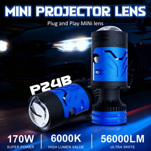 Xenplus Extremadamente brillante P24B Mini proyector H4 de alta potencia de <span class=keywords><strong>170</strong></span> vatios 56000LM Bombillas de faros LED con foco de luz de haz Alto y Bajo - Product Image 2