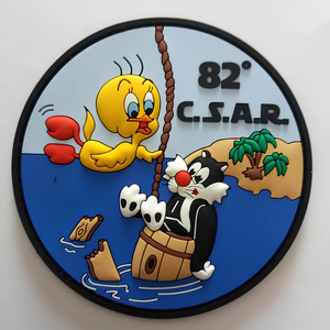 Patch en PVC souple 3D personnalisé avec logo, broderie en forme <span class=keywords><strong>de</strong></span> cœur, badge personnalisé, patchs à crochets et boucles pour uniforme - Product Image 2