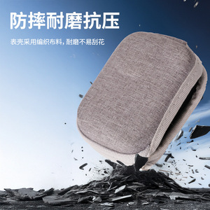 Sac de rangement de luxe pour caméra d'action DJI G0 Ultra, mini-boîte antichoc et anti-chute avec fermeture éclair en PU durable pour usage extérieur - Product Image 2