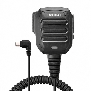Micrófono de Altavoz POC Tipo C con Doble PTT, Micrófono Walkie Talkie 4G, Micrófono de Hombro Impermeable, Micrófono de Mano para Radio Bidireccional - Product Image 4