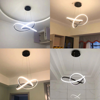 Nordique SKD Pendentif Lumières Or Irrégulier En Aluminium Suspendu Pendentif Éclairage Chambre Maison Restaurant Intérieur Villa BY1018