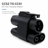 Adaptateur de chargeur EV CCS2 vers CCS1, 250A DC 80A AC, connecteur de charge rapide pour véhicule électrique, étanche IP54