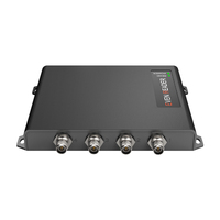 Lector RFID UHF Fijo de 4 Puertos 860-960MHz ISO 18000-6C con Interfaz WiFi POE de 4 Puertos para Gestión de Inventario en Almacenes Metálicos
