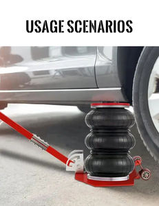 <span class=keywords><strong>Cric</strong></span> pneumatique à air comprimé à capacité rapide 3T pour réparation automobile, <span class=keywords><strong>cric</strong></span> de sol pliable à triple sac - Product Image 4