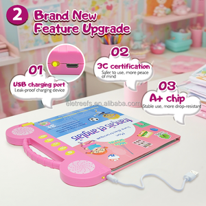 ELETREE New Kids Francés <span class=keywords><strong>Inglés</strong></span> Bilingüe ABC <span class=keywords><strong>Palabras</strong></span> Aprendizaje E-book Interactivo Recargable Hablando Libro de sonido <span class=keywords><strong>para</strong></span> niños - Product Image 4