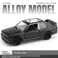 Coche de juguete de metal fundido a presión 1:36 Retro Traveler Lada Shell Worm M3 con puertas que se abren, ruedas móviles y luz