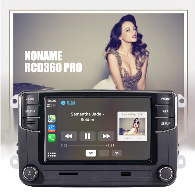 Car Radios Carplay RCD360 PRO MIB Original Radio With Android Auto Mirror Link USB for VW Golf 5 6 MK5 MK6 Polo