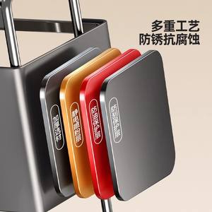 Estante para Cuchillos de Cocina de Acero Inoxidable con Soporte, Escurridor Cuadrado Multifuncional para Encimera, Porta Palillos - Product Image 4