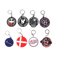 Porte-clés 3d en caoutchouc pvc souple, princesse, requin, tennis, personnalisé, moulage banane