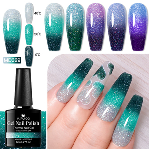 Msruioo 8ml bán vĩnh viễn véc ni ngâm UV LED Nail Gel nhiệt gel sơn móng tay nhiệt độ thay đổi màu sắc gel móng tay - Product Image 1