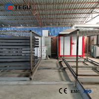 Four de peinture en poudre pour profilés en alliage d'aluminium, conception à chauffage électrique économe en énergie pour les cadres de fenêtres et de portes