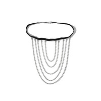 Chaîne de cuisse élégante et sexy multicouche en strass, élastique et réglable, dorée, pour femme, idéale pour les soirées en club et la plage
