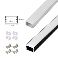 Profilé en aluminium LED Fashion 041 pour armoire, 14*9mm, extrusion en aluminium LED montée sur meuble