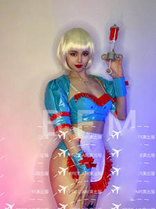 ファッションステージダンスパーティーバーナイトクラブGOGOダンスショーブルーナースセクシーコスプレパーティーコスチューム - Product Image 4