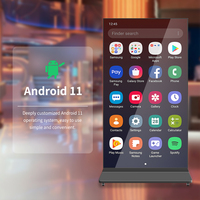 Pantalla Digital Vertical de 85/75 Pulgadas para Publicidad en Interiores, Soporte de Pie, Tótem Completo, Reproductor LCD 4K, Cartel Digital para Centros Comerciales