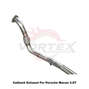 Escape de Alto Flujo Vortex de Acero Inoxidable con Puntas de Carbono y Válvula de Vacío Compatible con Porsche Macan 2.0T - Product Image 4
