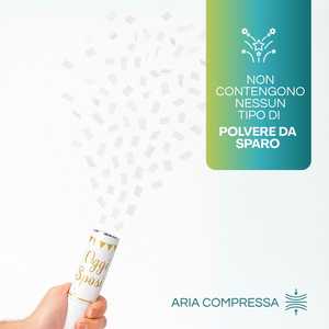 Sparacoriandoli ad Aria Compressa 30 Cm Blu per Feste - Product Image 3