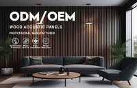 Panneau acoustique en bois à lattes moderne, prix d'usine du fabricant de Foshan, panneau mural d'absorption acoustique pour salon intérieur, Akupanel
