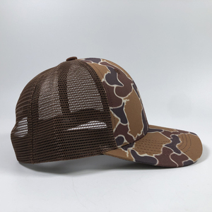 Chất lượng cao 6 Bảng điều chỉnh Richardson 112 trucker cap tùy chỉnh săn bắn hat với bản vá của bạn thăng hoa in Brown lưới nhãn Snapback - Product Image 6