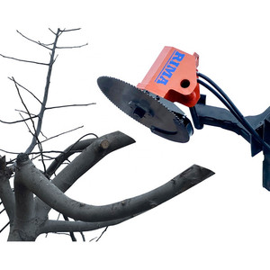 Tête de scie forestière 600 mm avec lame en carbure pour excavatrice de 3 à 8 tonnes, accessoire de coupe d'arbres SH600, garantie 1 an, diamètre de coupe max. 180 mm - Product Image 4
