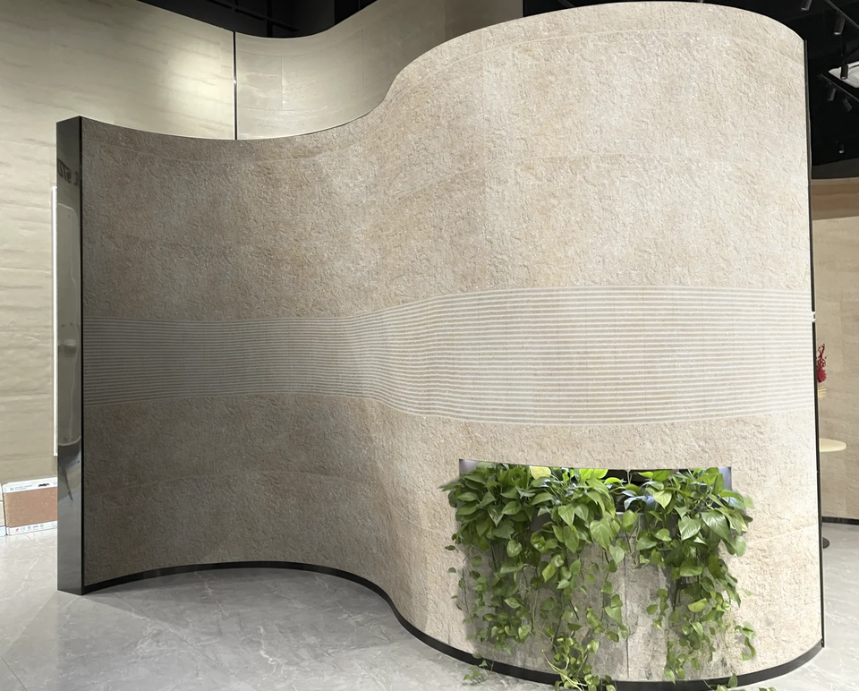 Porcelain Packaging Column Soft Flexible Stone Veneer for Roman Column, Natural Texture Curved ...